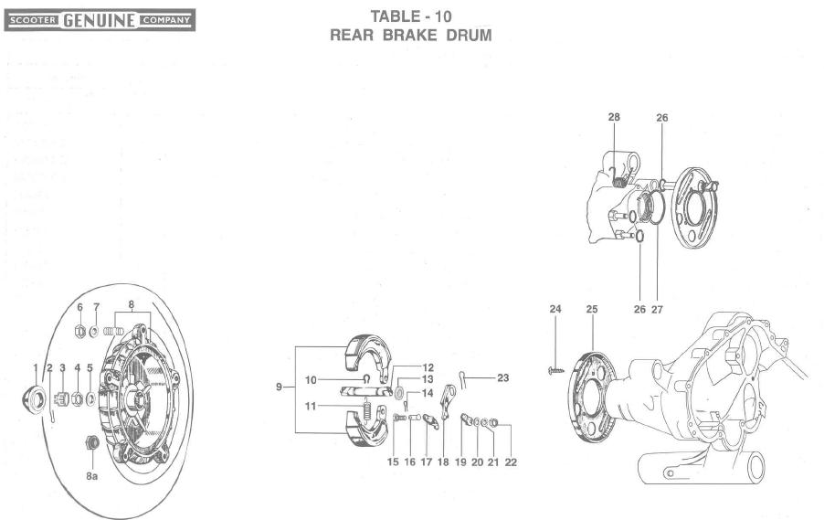 Genuine Stella Rear Brake Drum